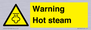 Warning Hot steam